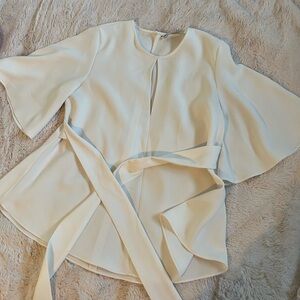 Zara White Blouse